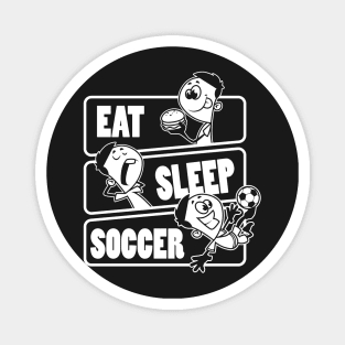 Eat Sleep Soccer - Football player Gift print Magnet